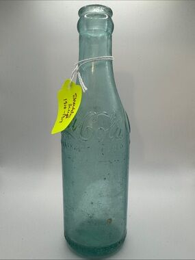 Vintage 1900-1919 Coca Cola Glass Bottle - Aqua Blue - Canada